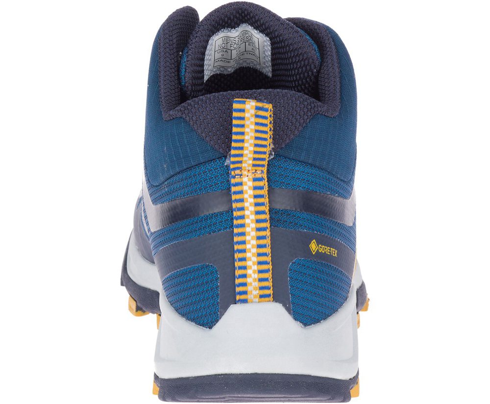 Merrell Hiking Boots Blue - MQM Flex 2 Mid GORE-TEX® - Mens 49AJBOGUY